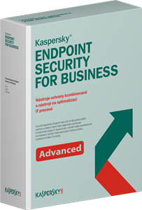 Obrázek Kaspersky Endpoint Security for Business - Advanced; obnovení licence; počet licencí 10; platnost 1 rok